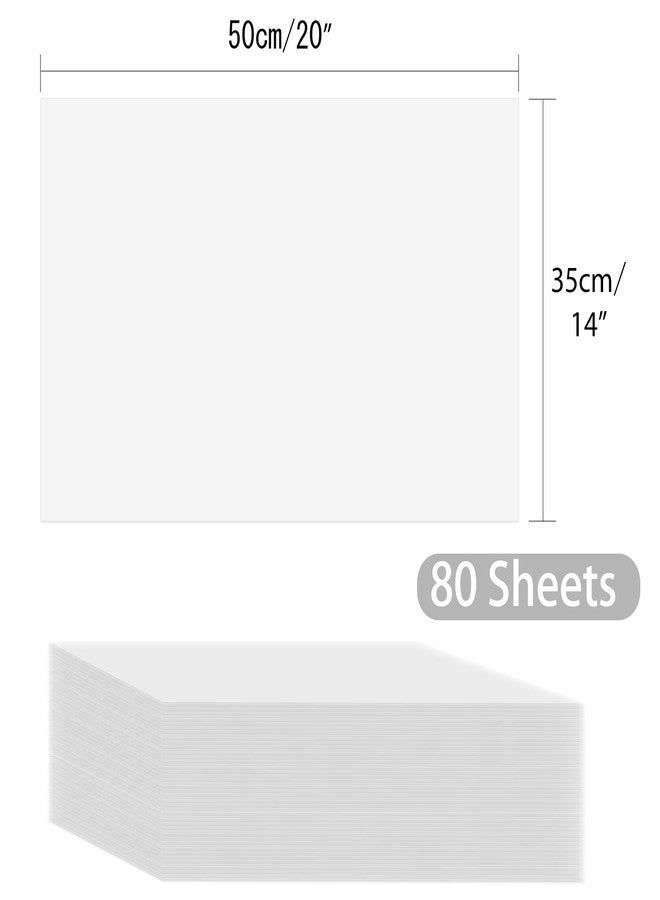 AORZIT White Tissue Paper 80 Sheets, 14 x 20 Inch Gift Wrapping Bulk Tissue Paper for Gift Bags for Christmas DIY Arts Crafts Shredded Filler Birthday Graduation - Image 5